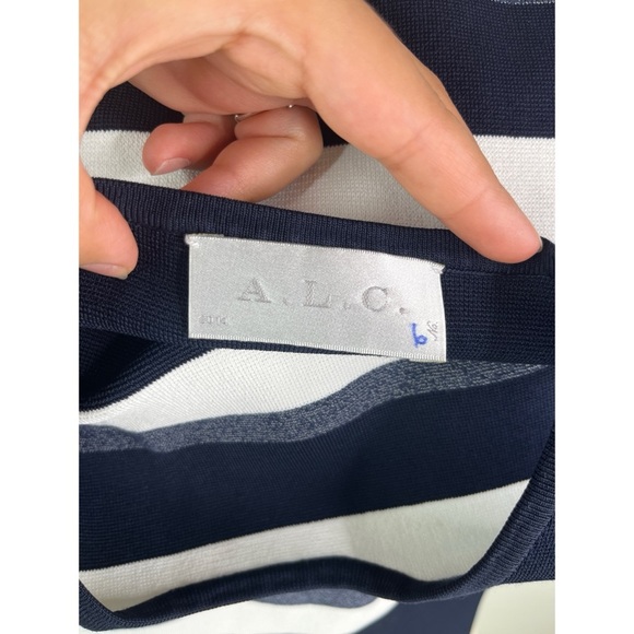 A.L.C. Huntington Colorblock Knit Fit&Flare Mini Dress - Picture 5 of 9